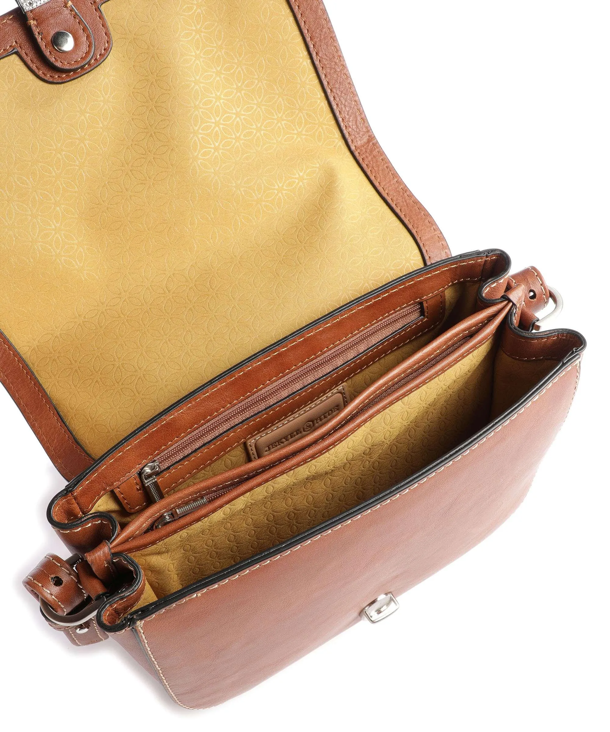  Jekyll & Hide Montana Borsa a tracolla pelle a grana fine marrone  
