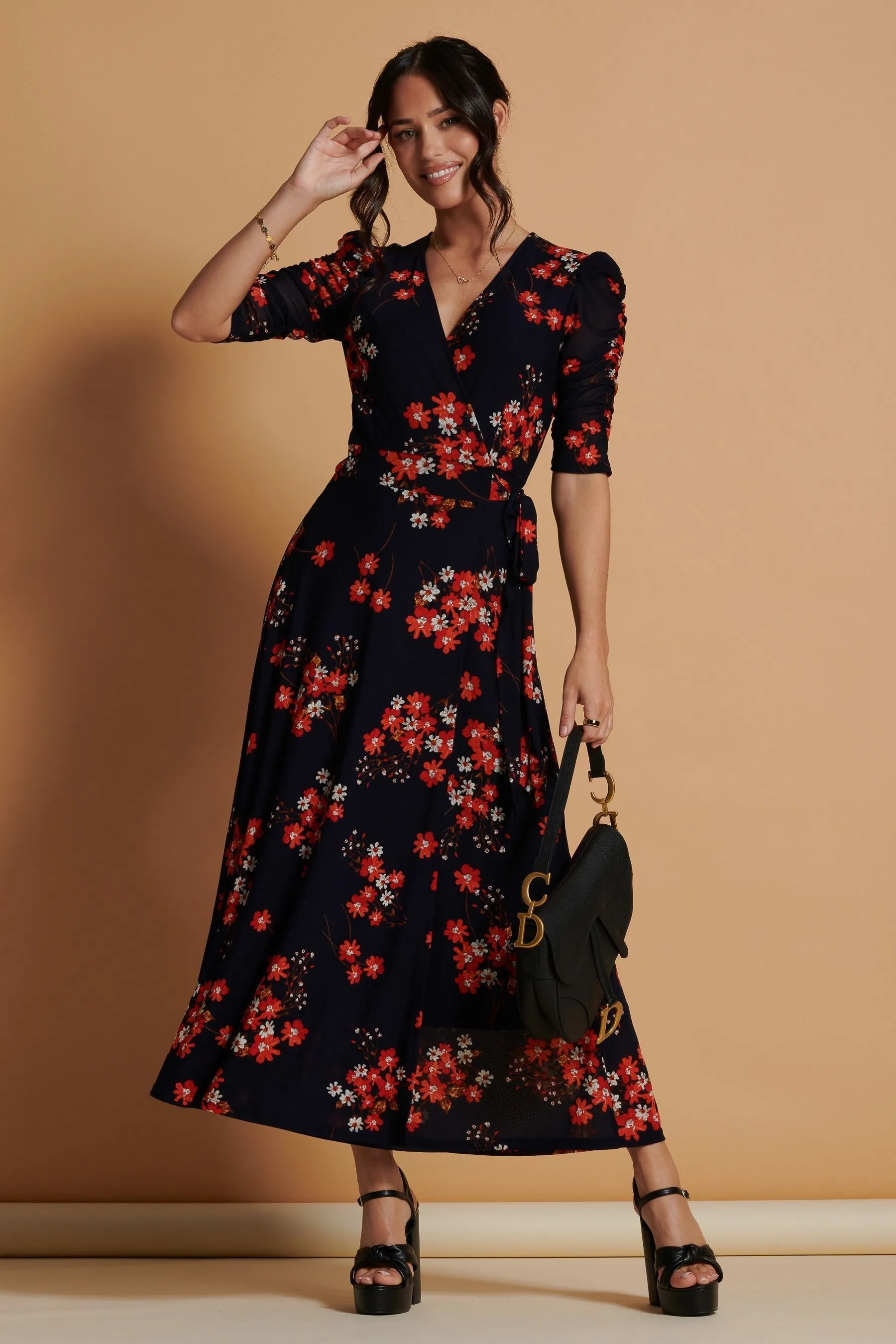 Jolie Moi - Qaliyah - Abito maxi in rete a portafoglio