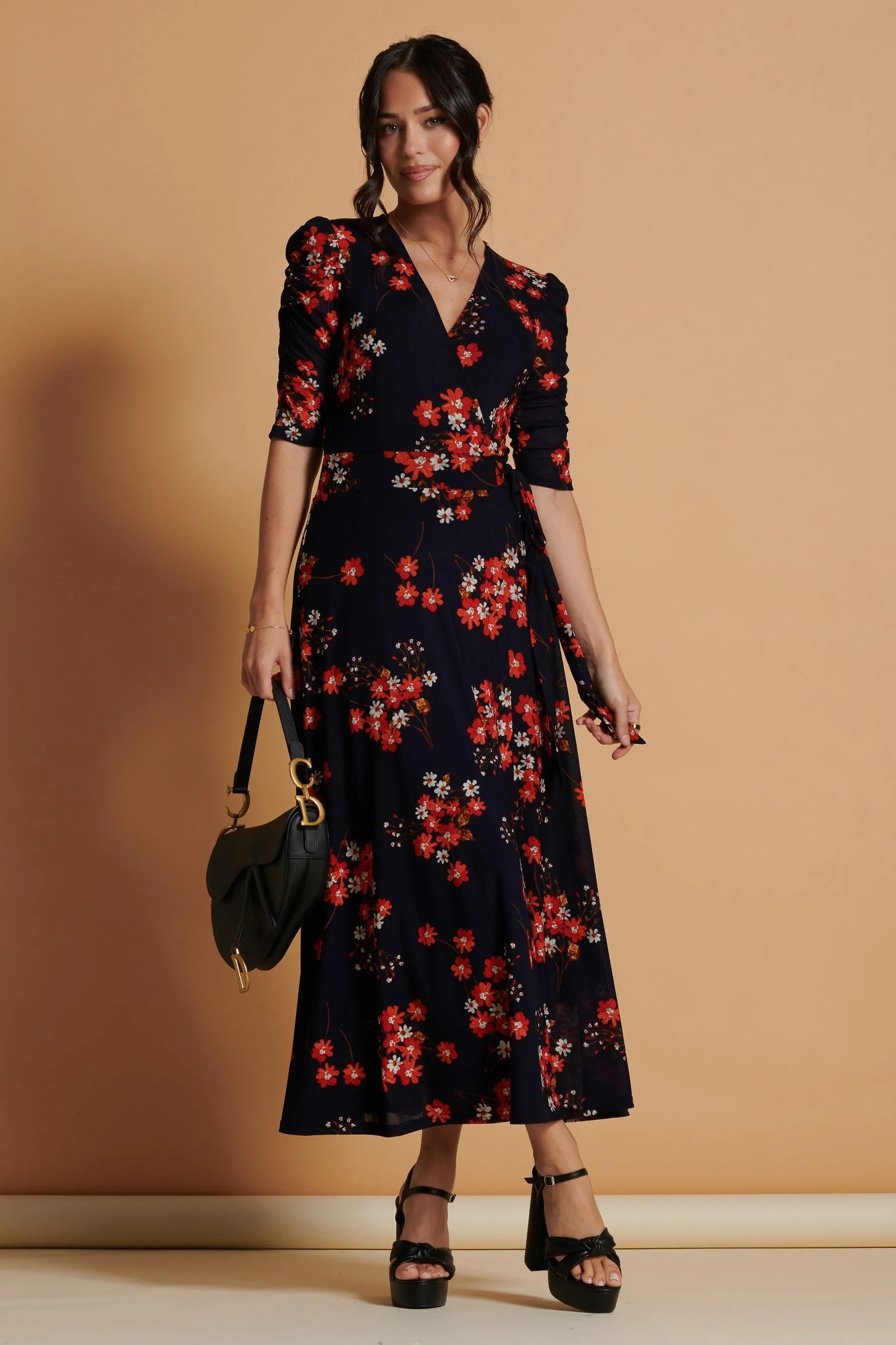 Jolie Moi - Qaliyah - Abito maxi in rete a portafoglio