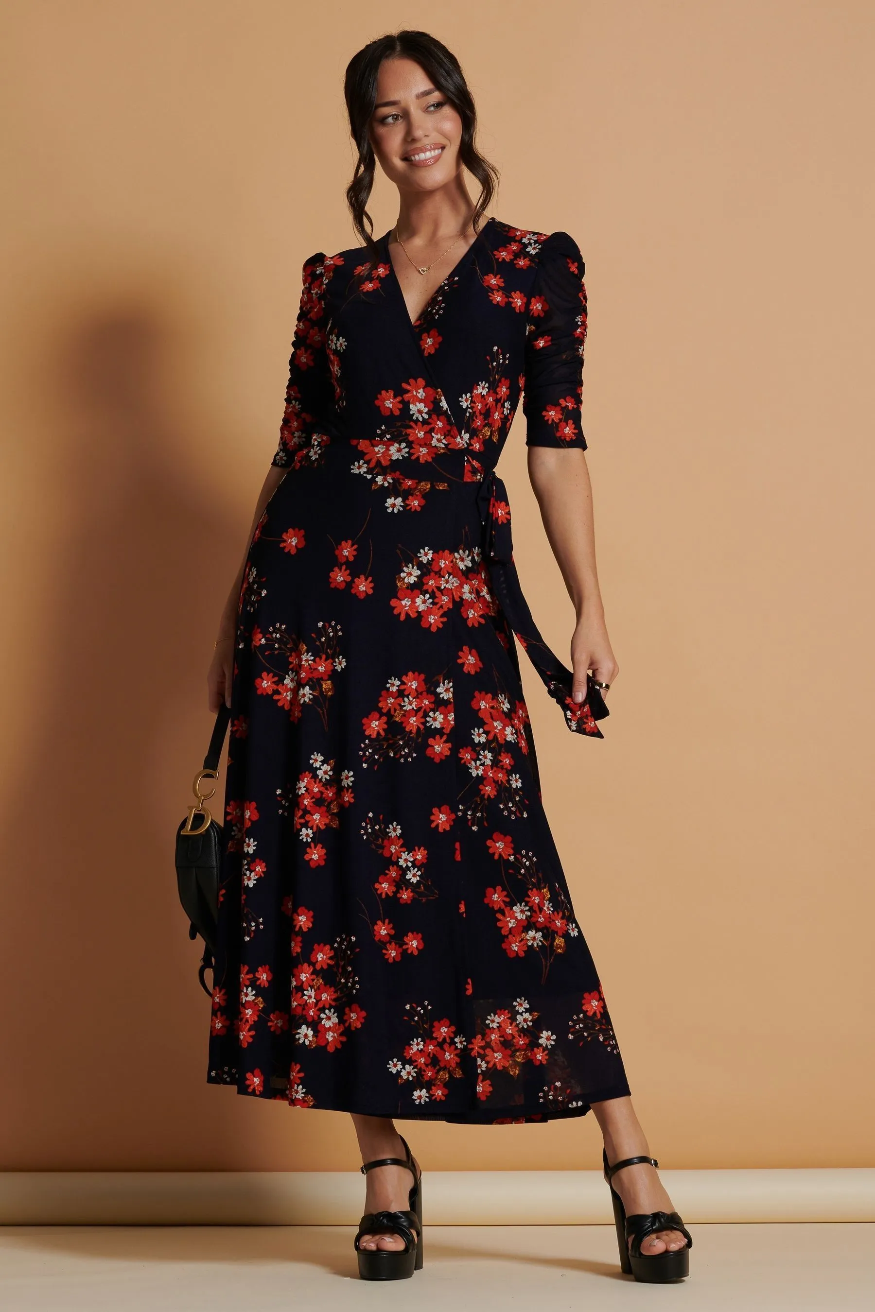 Jolie Moi - Qaliyah - Abito maxi in rete a portafoglio