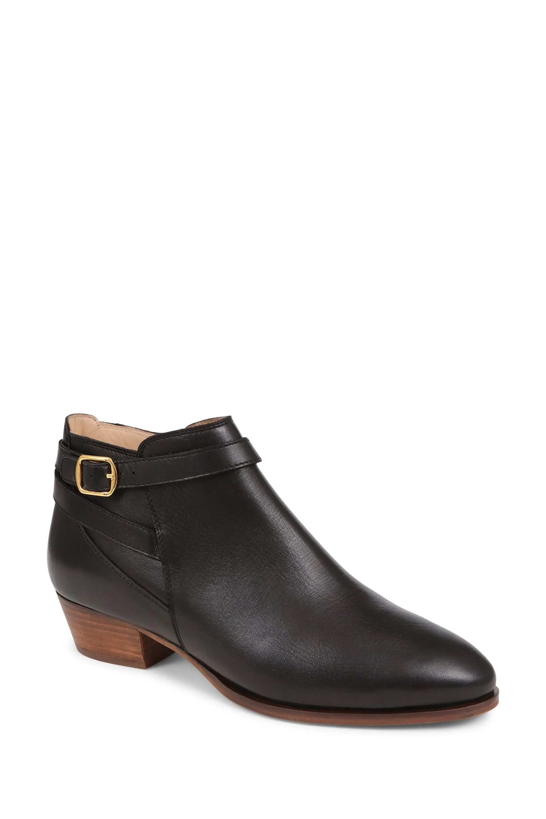 Jones Bootmaker - Nero alla caviglia in pelle con tacco e motivo fairlop - Stivali