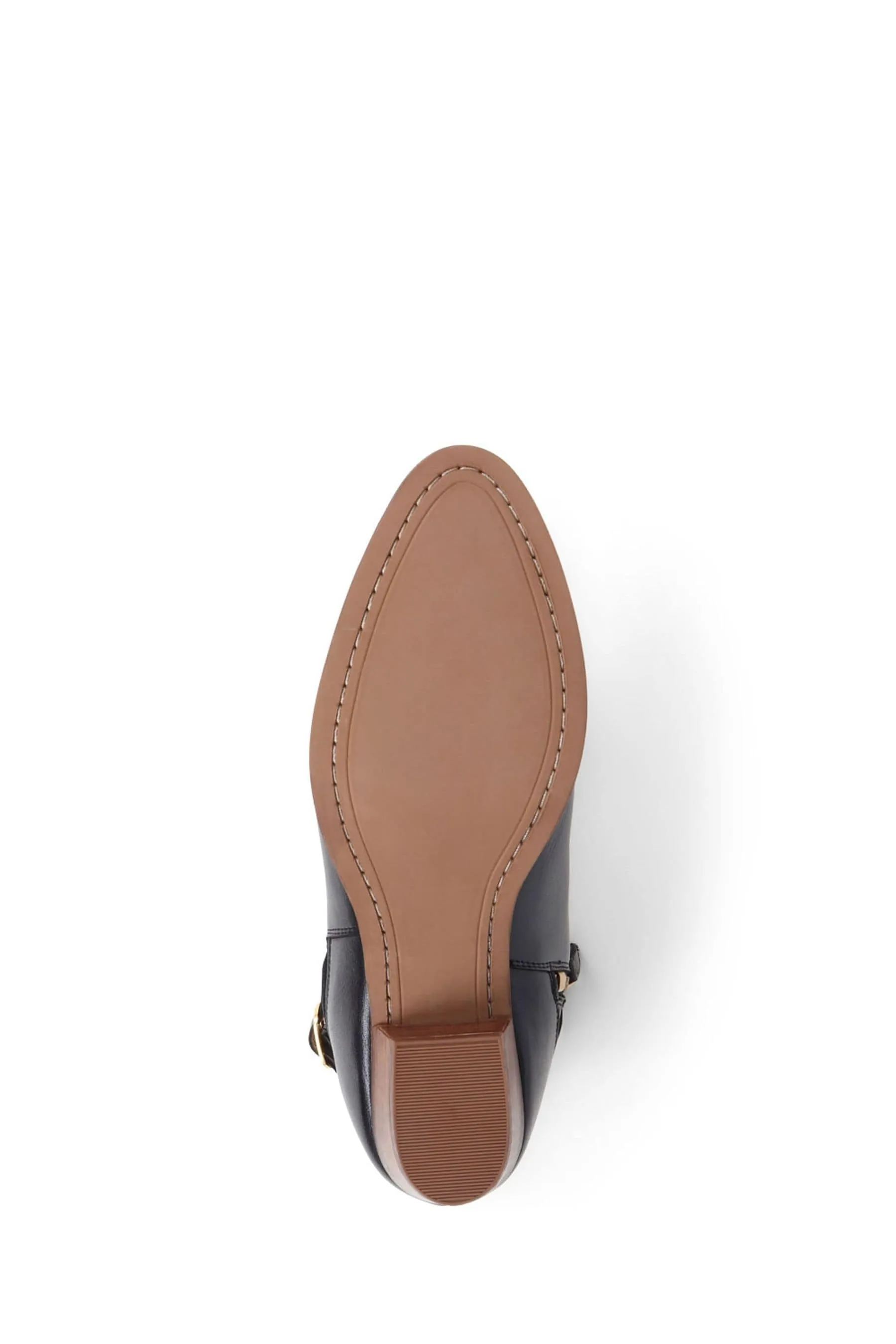 Jones Bootmaker - Nero alla caviglia in pelle con tacco e motivo fairlop - Stivali