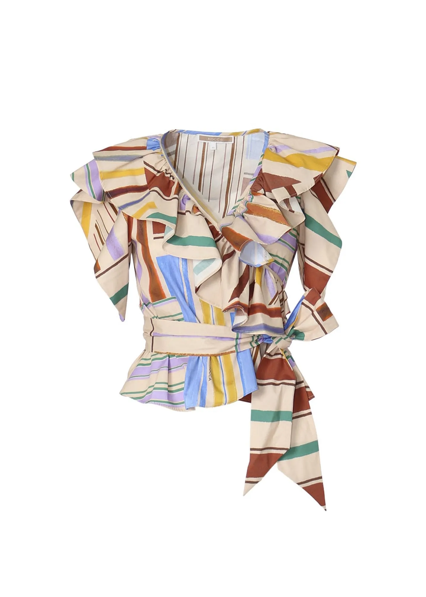 Kocca Blouse with Ruches / Multicolor