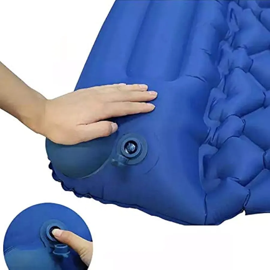 KUANDARMX Sicurezza Cuscino Gonfiabile per Dormire, materassino Ultraleggero per Pompa Manuale, Tappetino antirumore per Zaino d