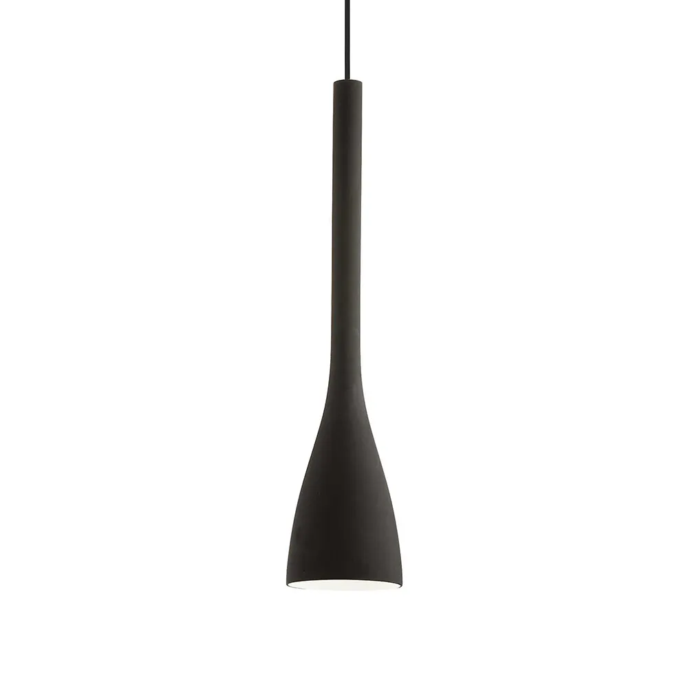 Lampada a Sospensione IDEAL LUX – FLUT Metallo Vetro 1 Luce D. 14