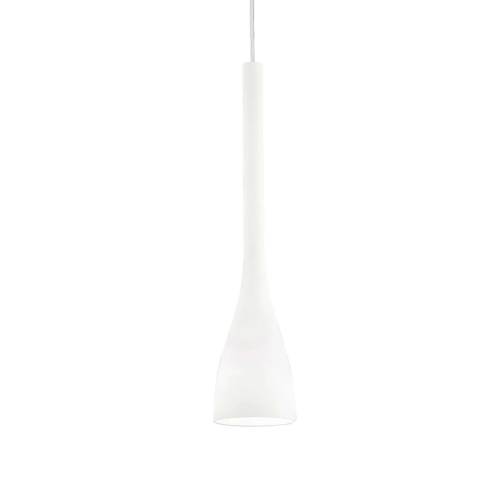 Lampada a Sospensione IDEAL LUX – FLUT Metallo Vetro 1 Luce D. 14