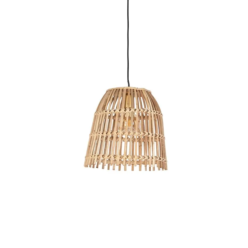 Lampada a sospensione nazionale in bambù 34 cm - Secchio di canna