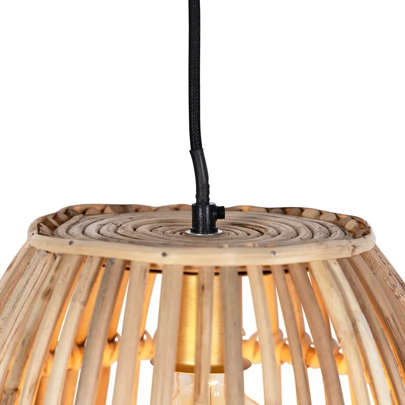 Lampada a sospensione nazionale in bambù 34 cm - Secchio di canna