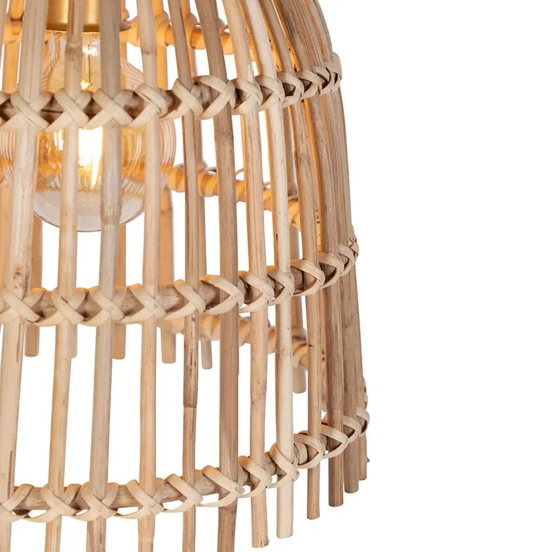 Lampada a sospensione nazionale in bambù 34 cm - Secchio di canna