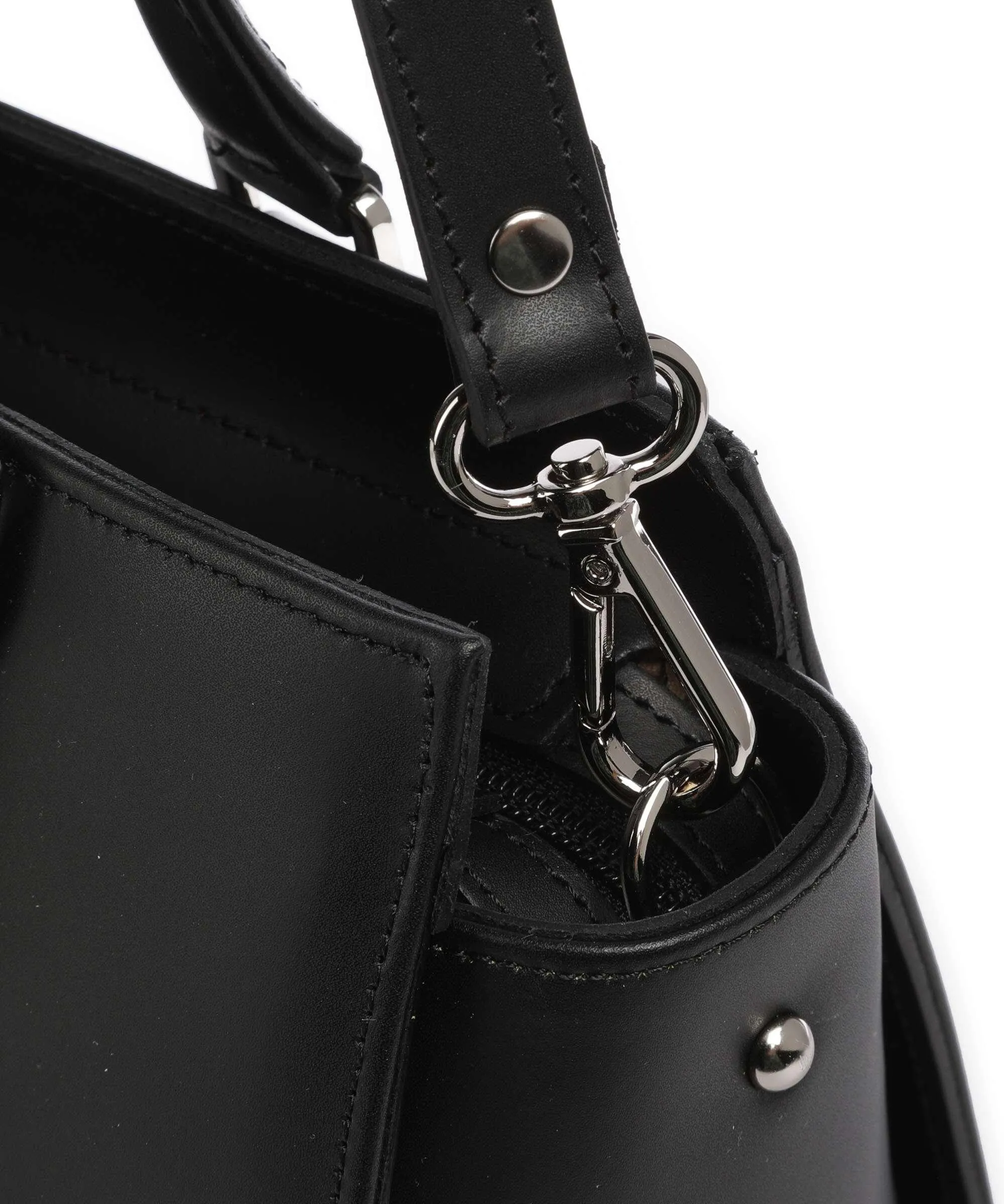  Lancaster Smooth Borsa a mano pelle di vacchetta liscia nero  