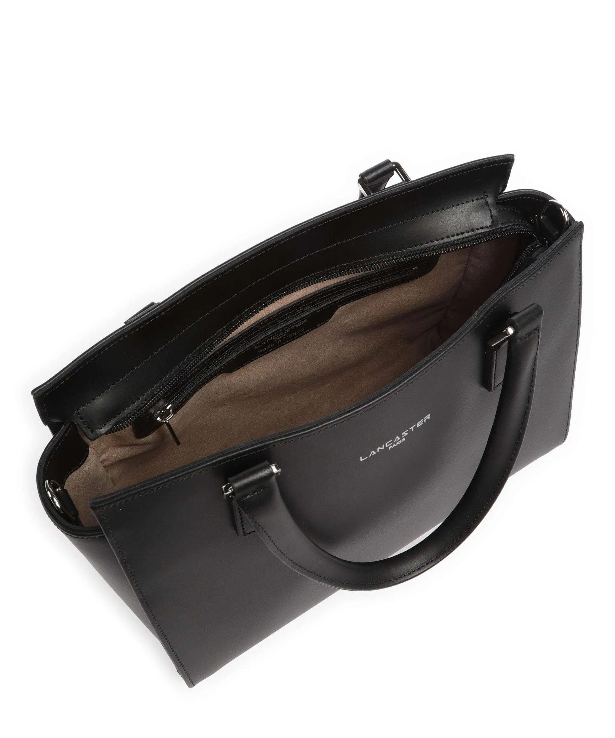  Lancaster Smooth Borsa a mano pelle di vacchetta liscia nero  