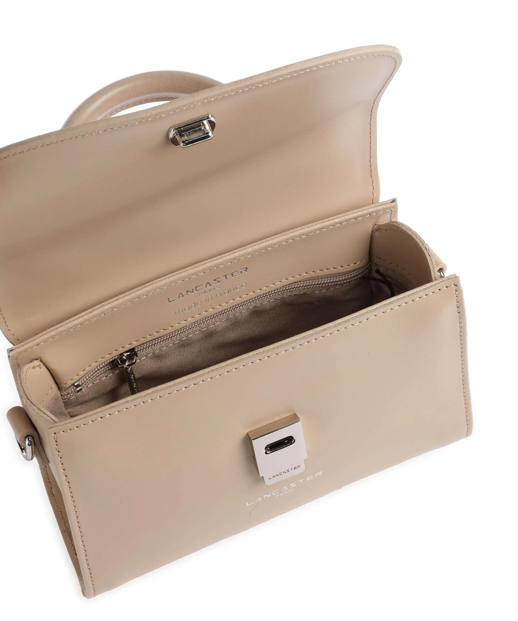  Lancaster Suave Even Borsa a mano pelle di vacchetta liscia beige  