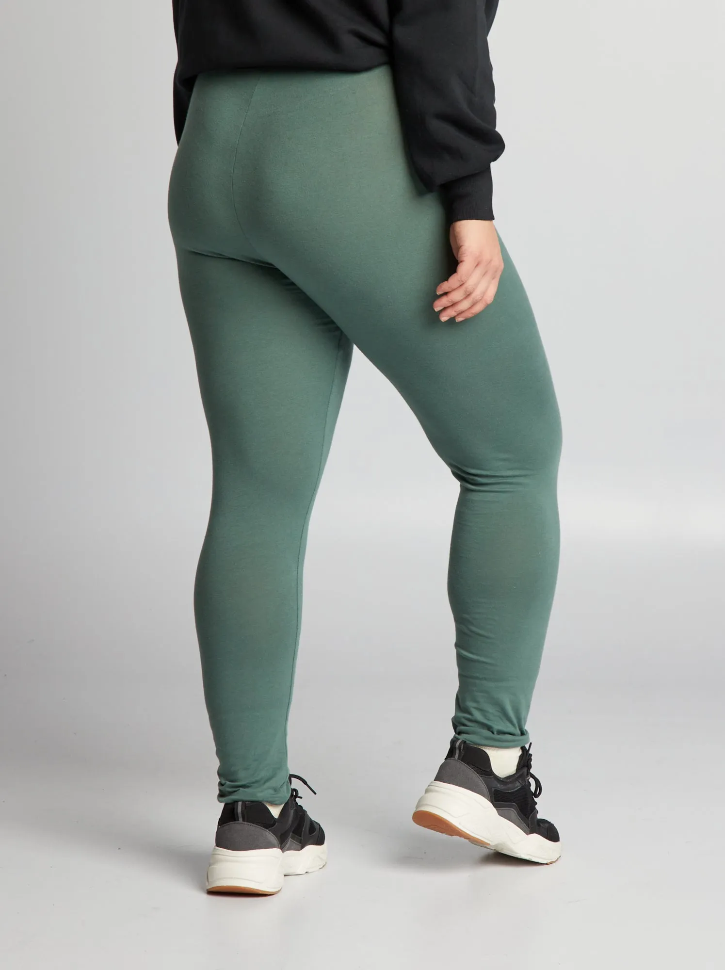 Leggings lunghi in cotone - VERDE