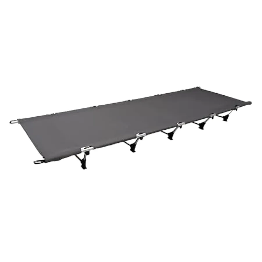 Letto da campeggio ultraleggero, 190 x 65 x 15 cm, pieghevole, in lega di alluminio, con aste, compatto, pieghevole, con borsa p
