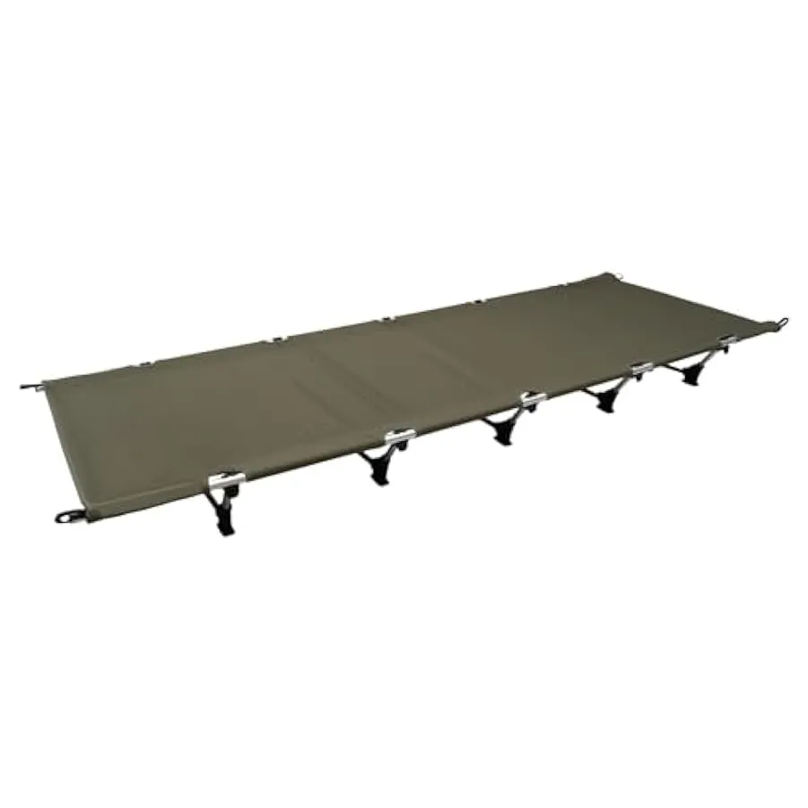 Letto da campeggio ultraleggero, 190 x 65 x 15 cm, pieghevole, in lega di alluminio, con aste, compatto, pieghevole, con borsa p