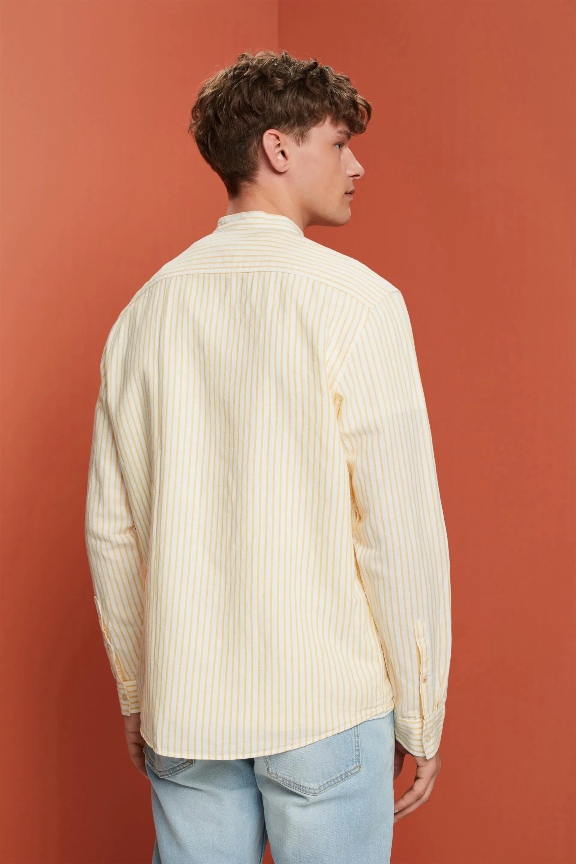 Maglia a righe, misto lino