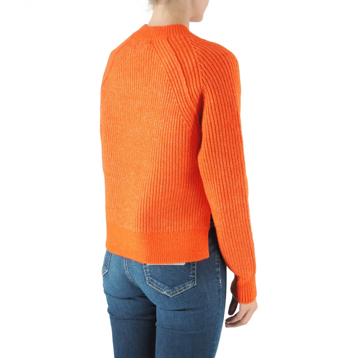 Maglia In Misto Lana Spicy Orange