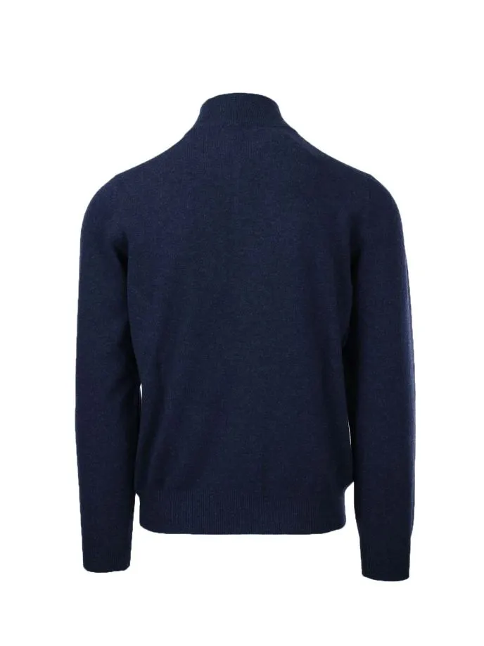 Maglia lupo con bottoni in lana e cachemire
