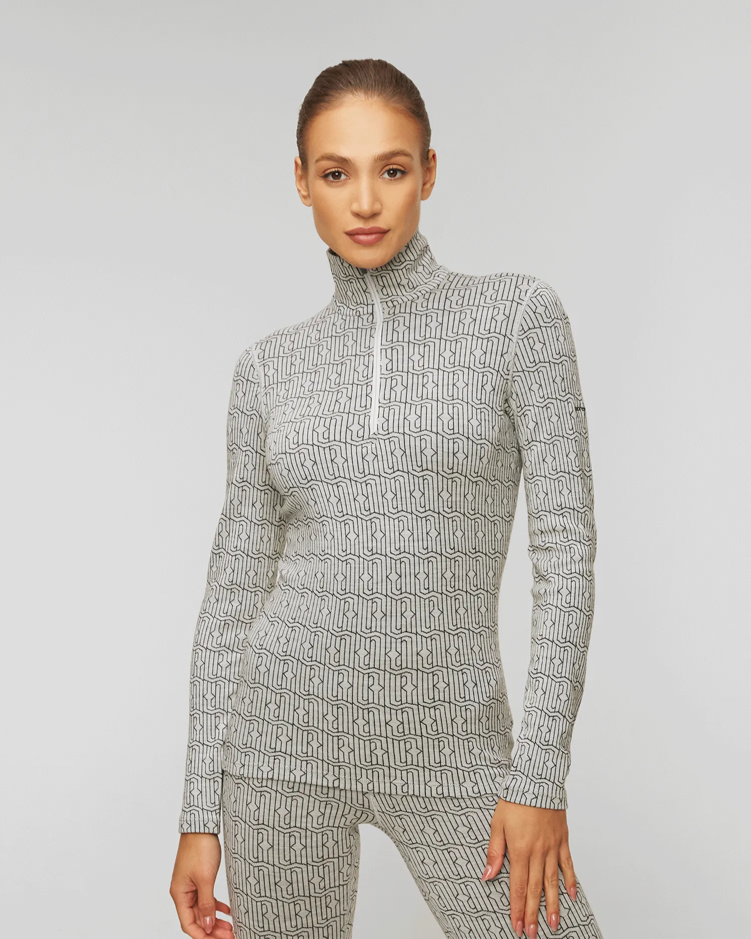 Maglietta a maniche lunghe termoattiva con collo alto da donna Icebreaker Mer 260 Vertex LS 0a56ta-ib598