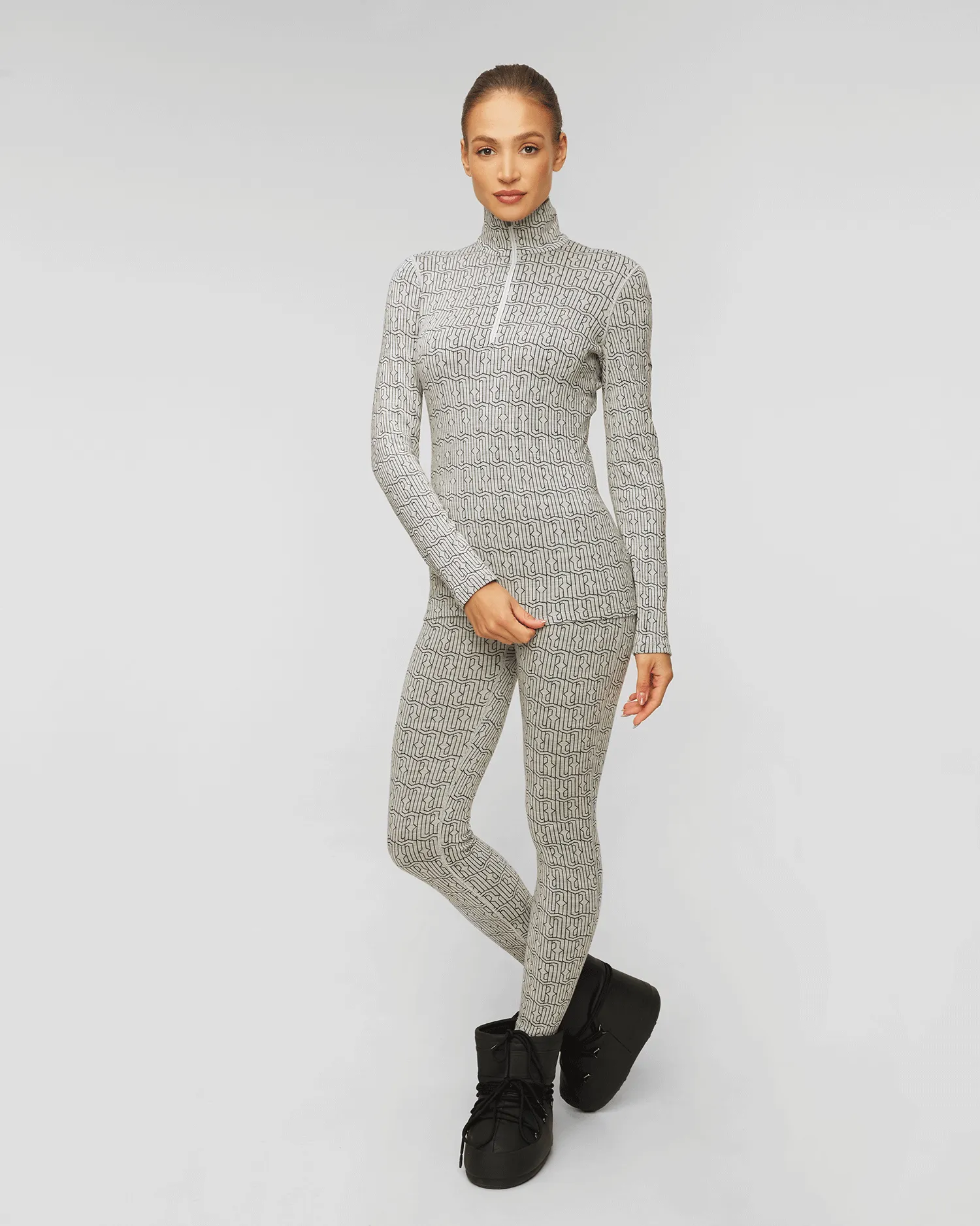Maglietta a maniche lunghe termoattiva con collo alto da donna Icebreaker Mer 260 Vertex LS 0a56ta-ib598