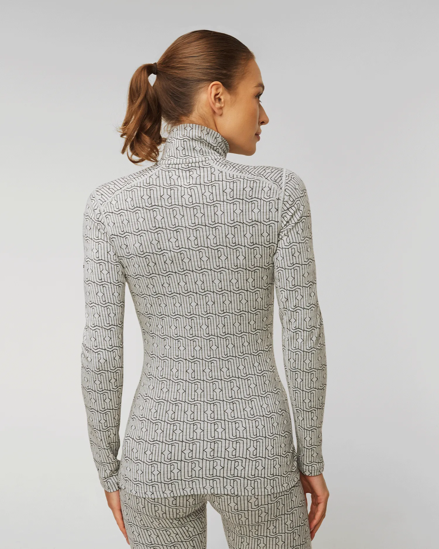 Maglietta a maniche lunghe termoattiva con collo alto da donna Icebreaker Mer 260 Vertex LS 0a56ta-ib598