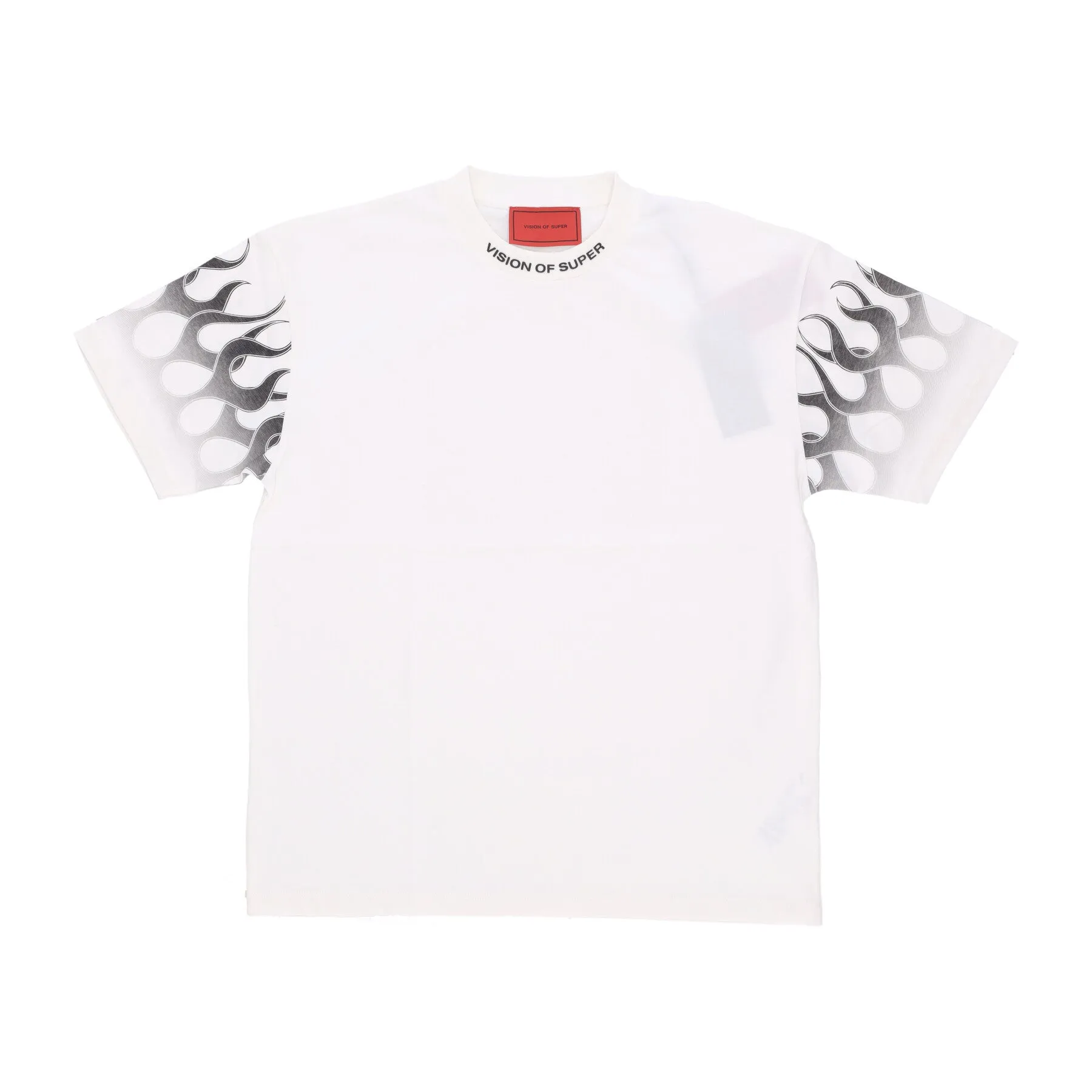 Maglietta Uomo Flames Tee Off White/black
