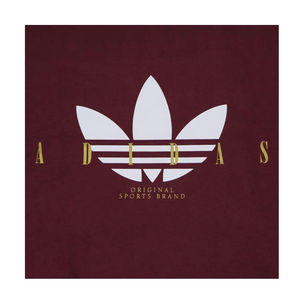 maglietta uomo trefoil script tee CRIMSON