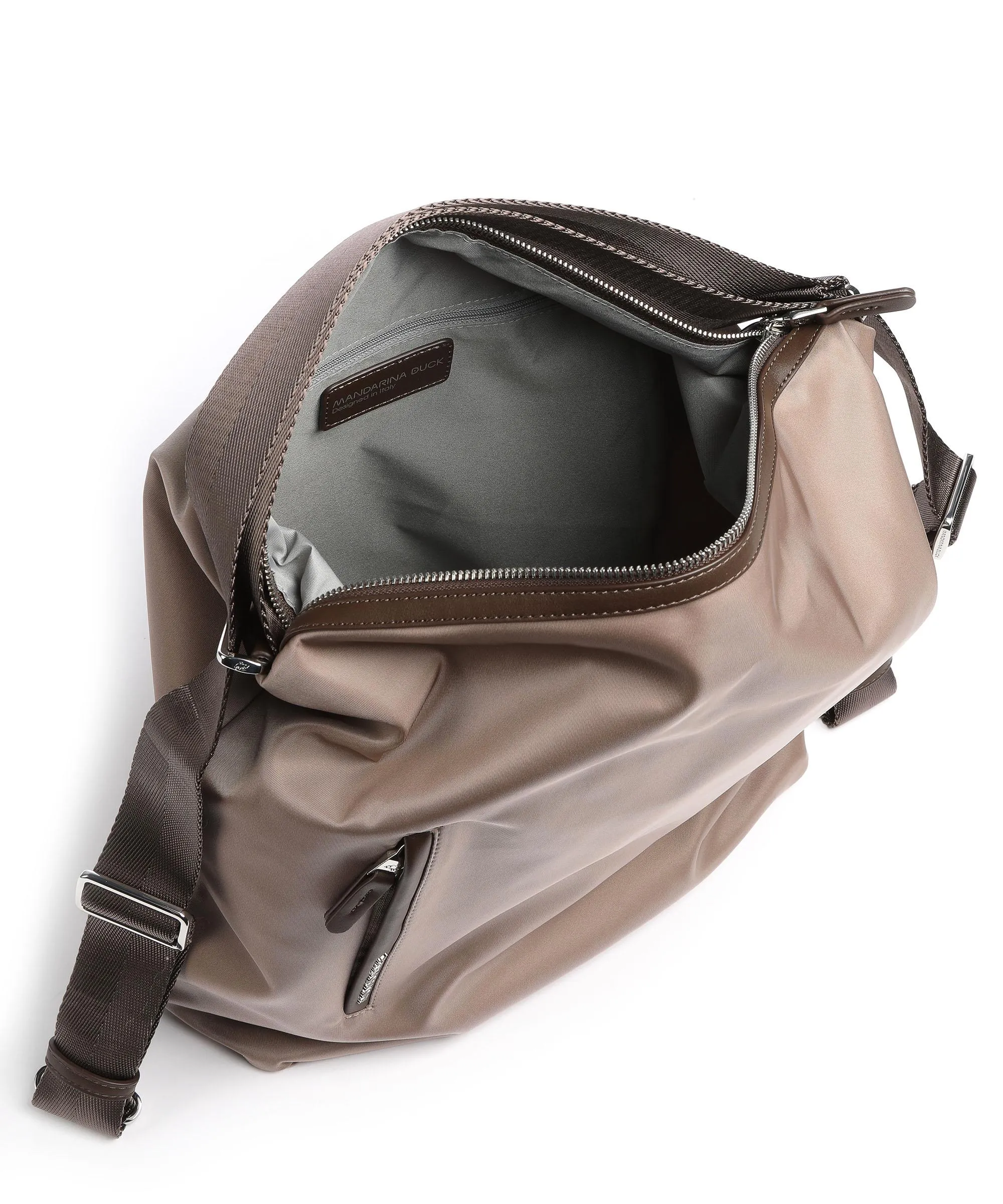  Mandarina Duck Hunter Borsa a zainetto nylon marrone chiaro  