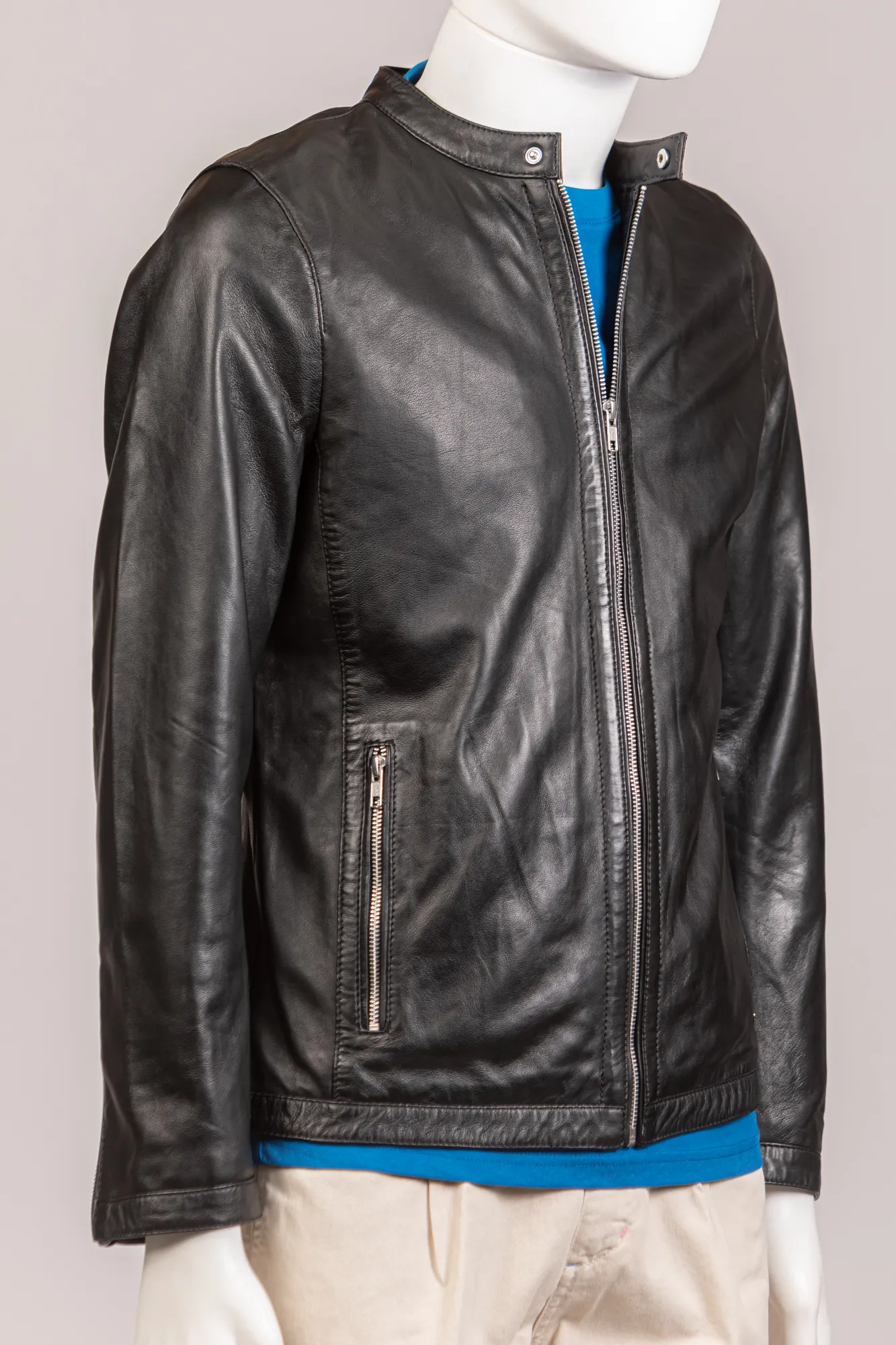 MARK UP Biker vera pelle n.