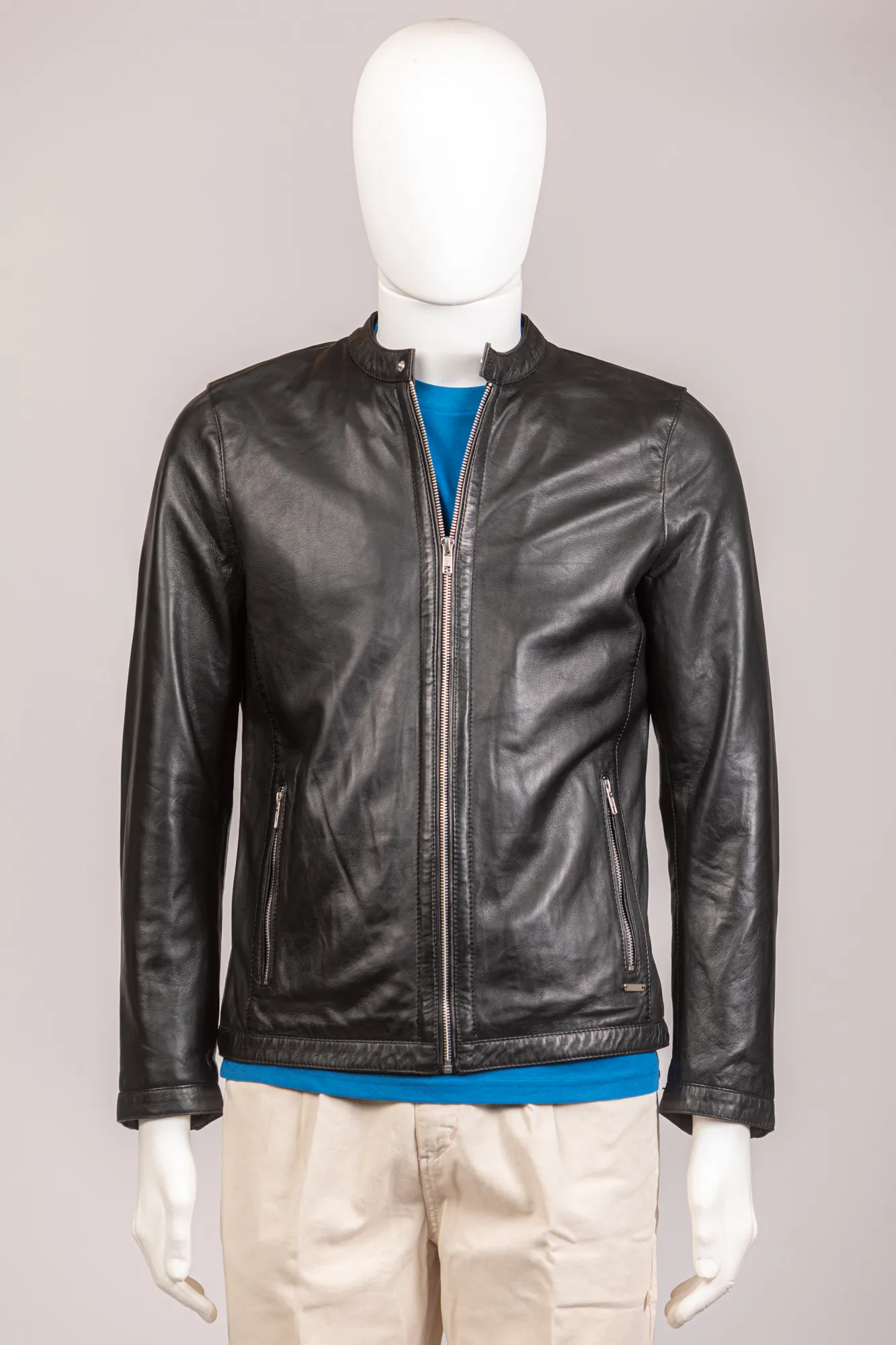 MARK UP Biker vera pelle n.