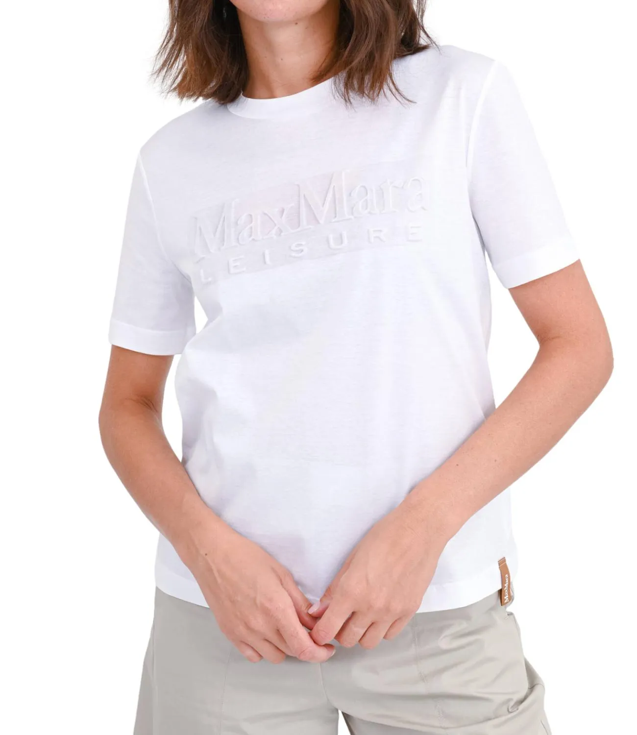 MAX MARA LEISURE Max Mara Leisure t-shirt bianco ottico donna