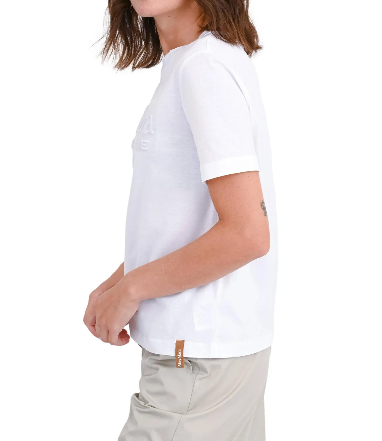MAX MARA LEISURE Max Mara Leisure t-shirt bianco ottico donna