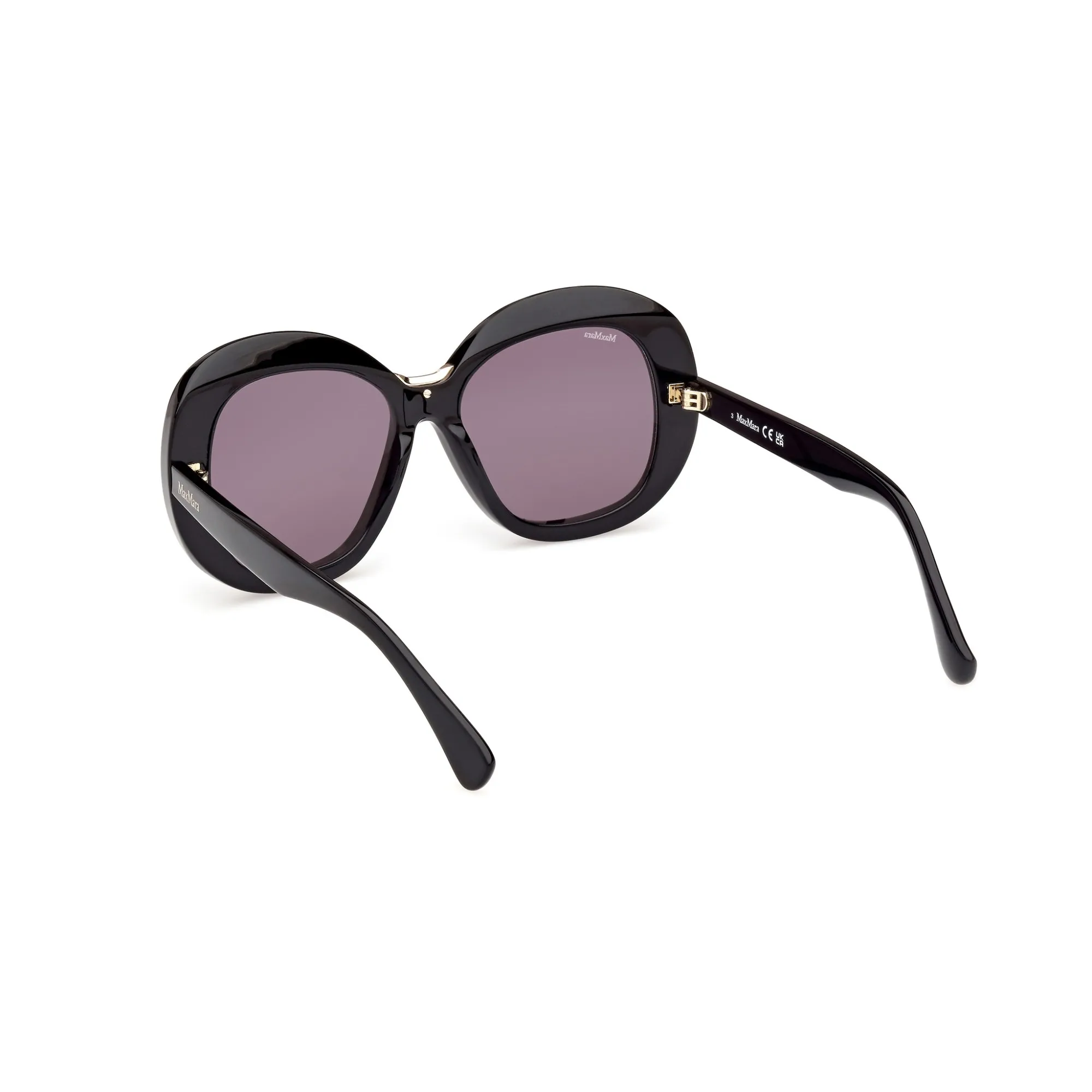   Max Mara MM 0087 - 01A Nero Lucido | Occhiale Da Sole Donna 