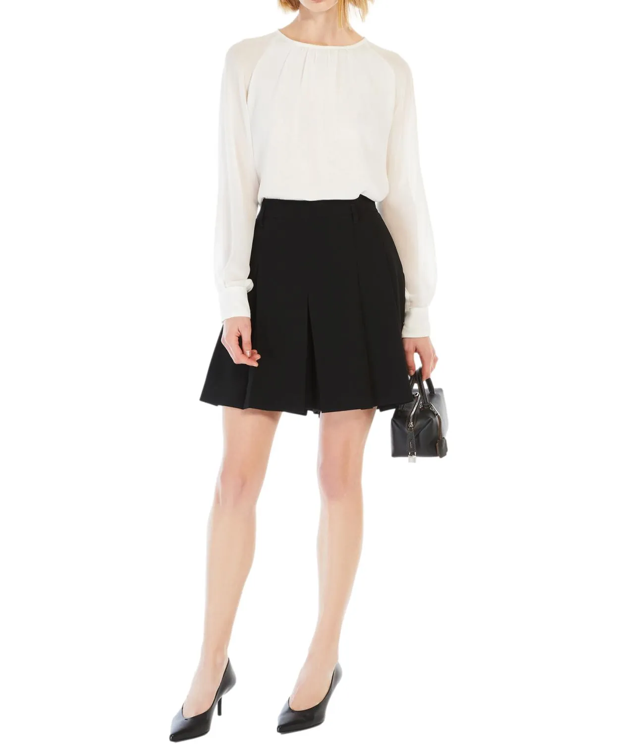 Max Mara Studio Max Mara Studio blusa Golfo bianco seta donna