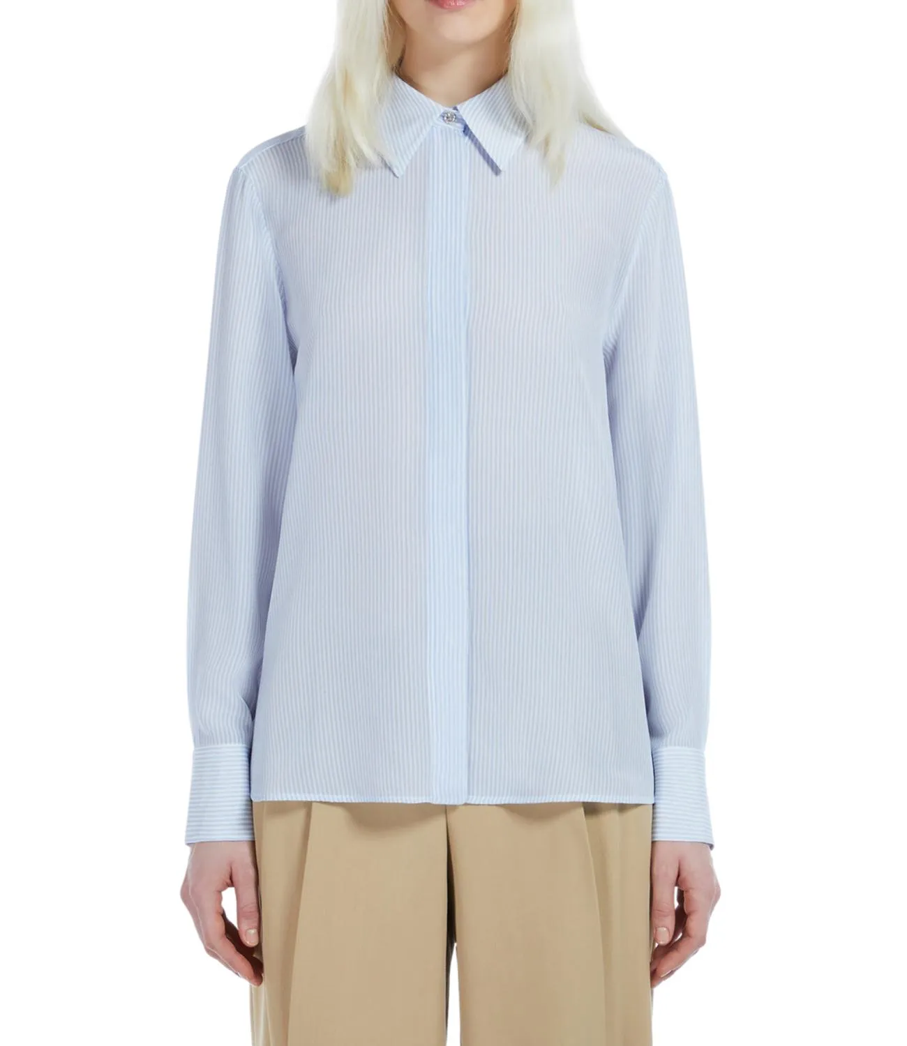 Max Mara Studio Max Mara Studio camicia Pagine azzurro donna