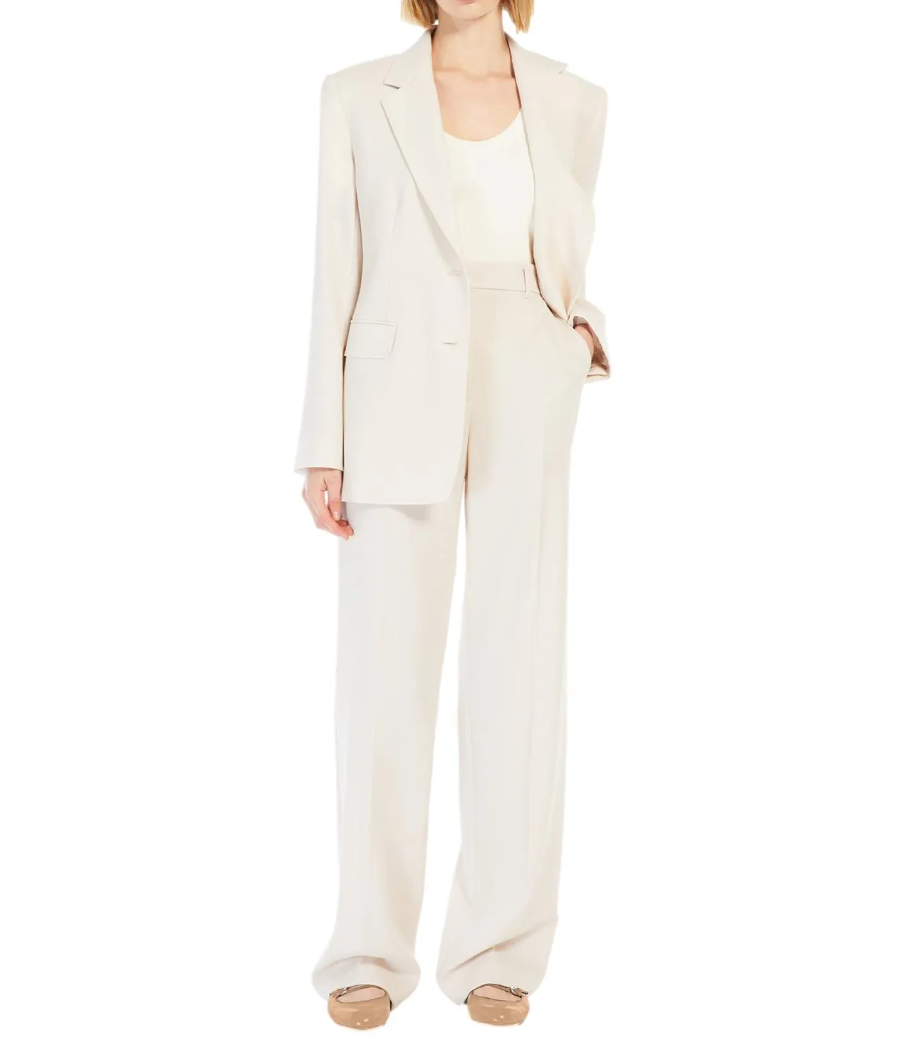 Max Mara Studio Max Mara Studio pantalone Quasar neutro donna
