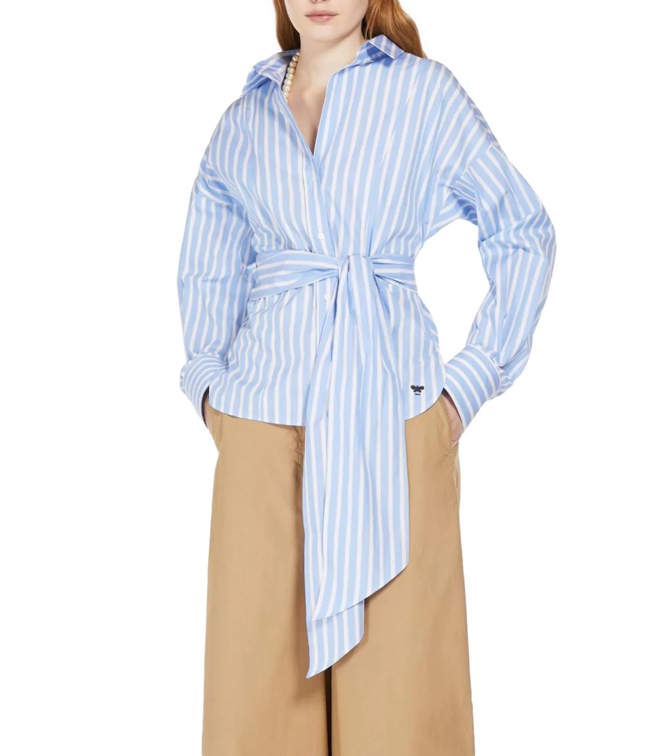 Max Mara Weekend Max Mara Weekend camicia Torino riga azzurro donna