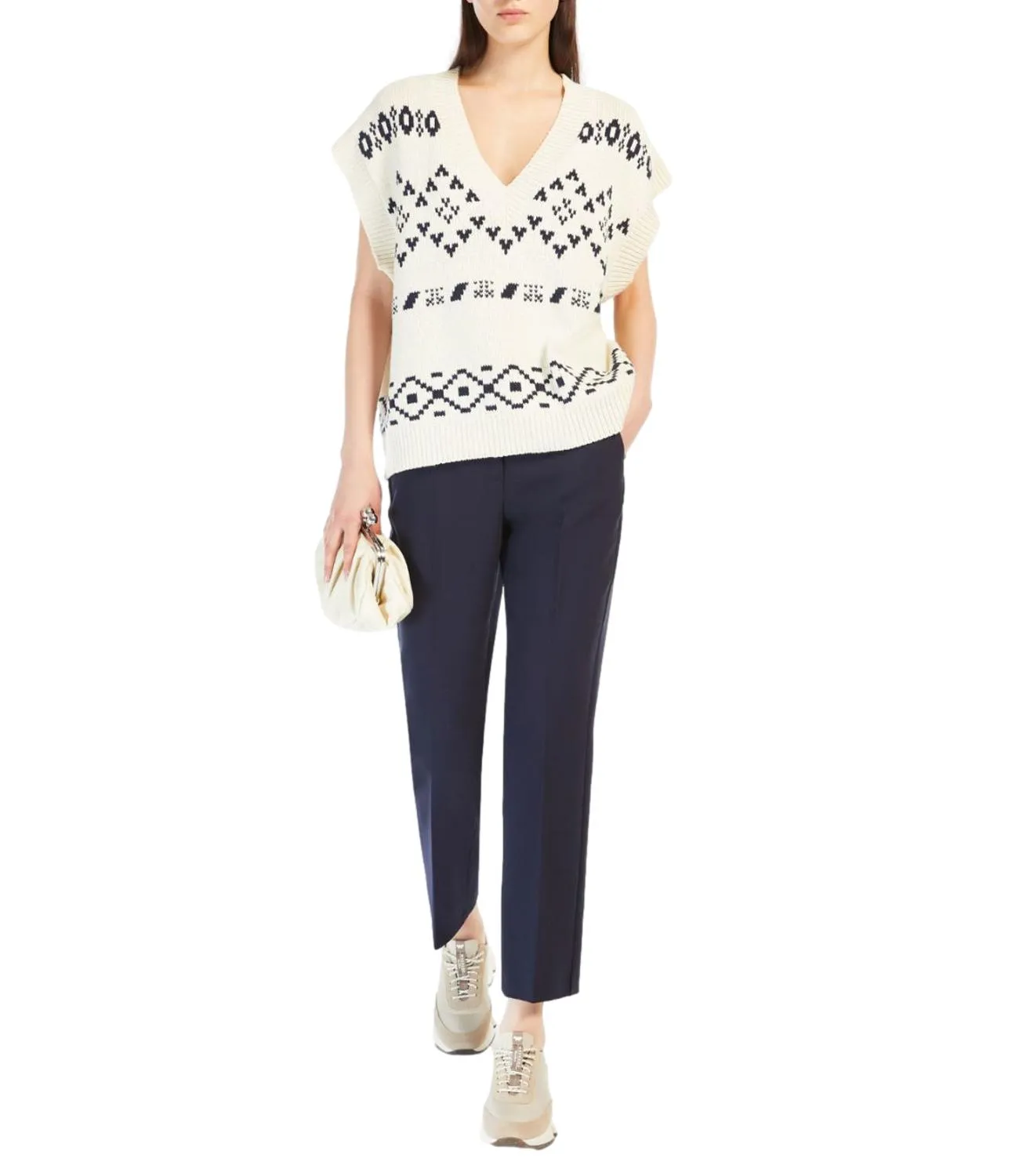 Max Mara Weekend Max Mara Weekend pantalone Freda navy donna
