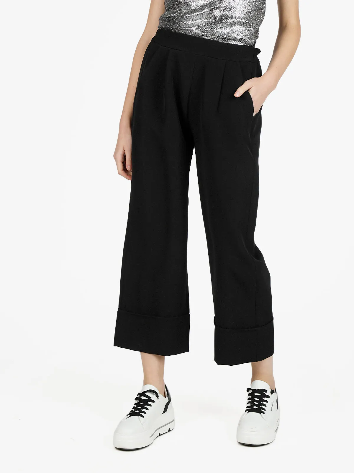 Melitea Pantalon jupe-culotte femme avec poches