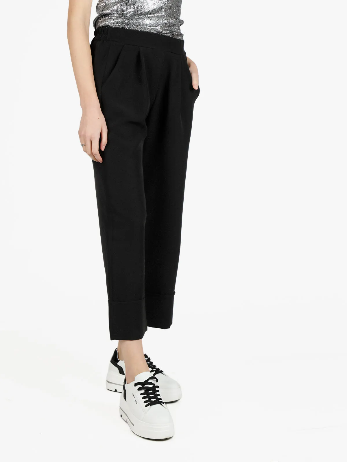 Melitea Pantalon jupe-culotte femme avec poches