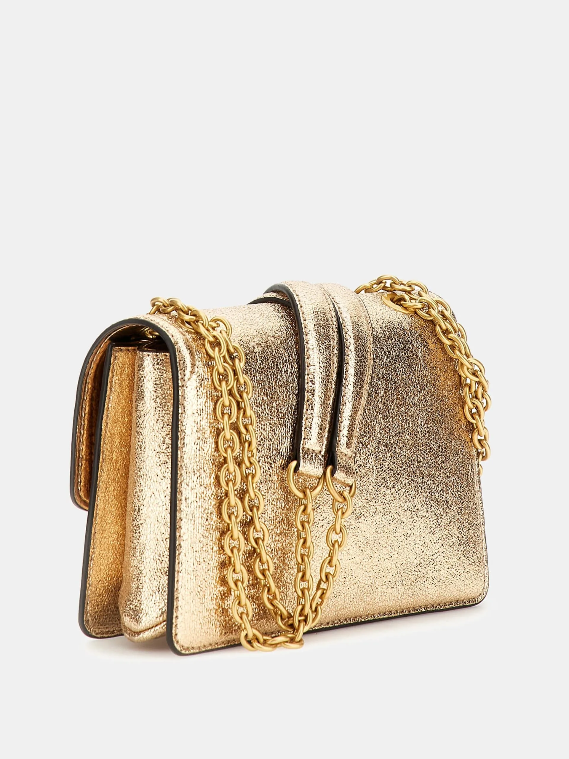 Mini tracolla gilded glamour laminata guess