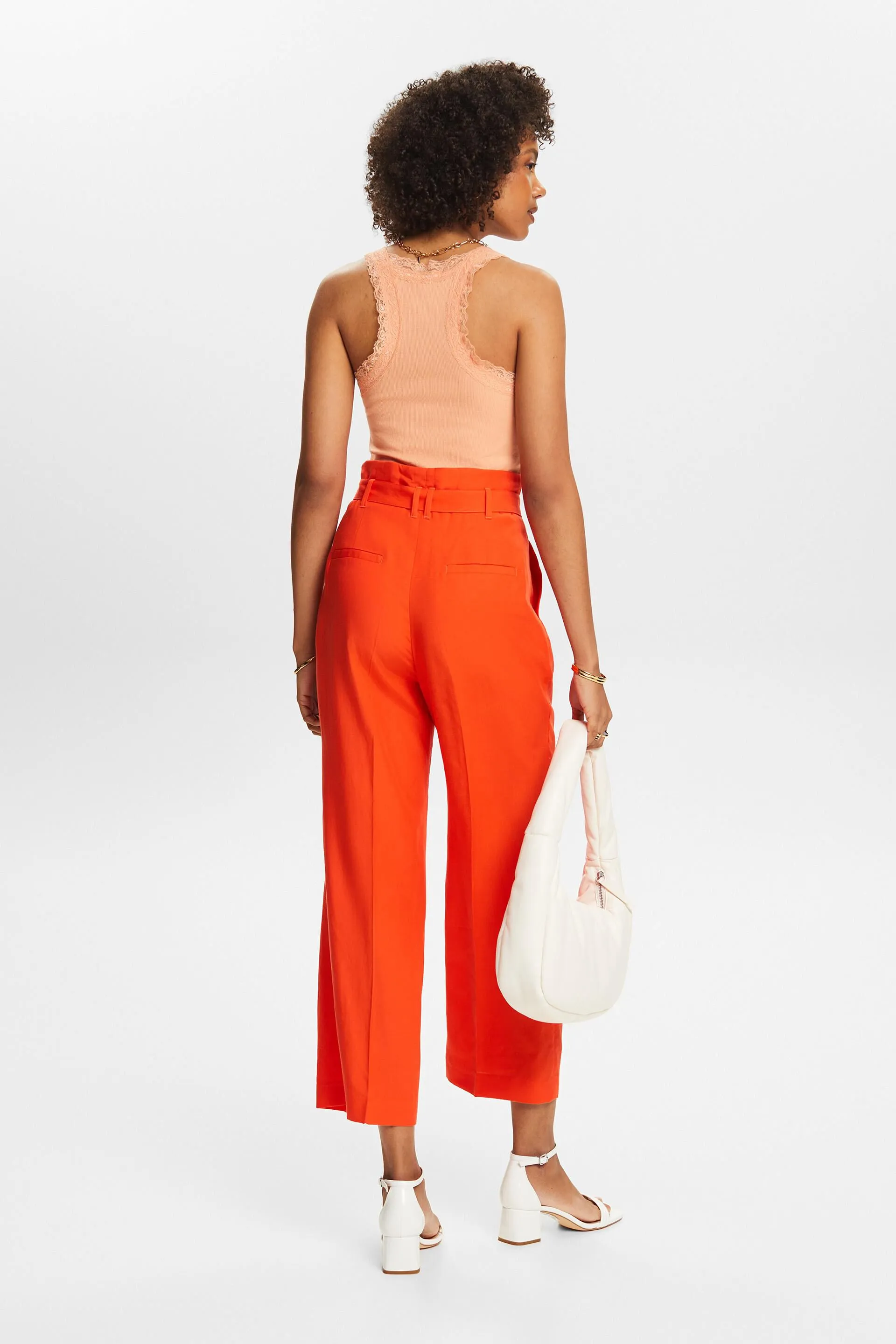 Mix and Match Pantaloni culotte cropped, vita alta