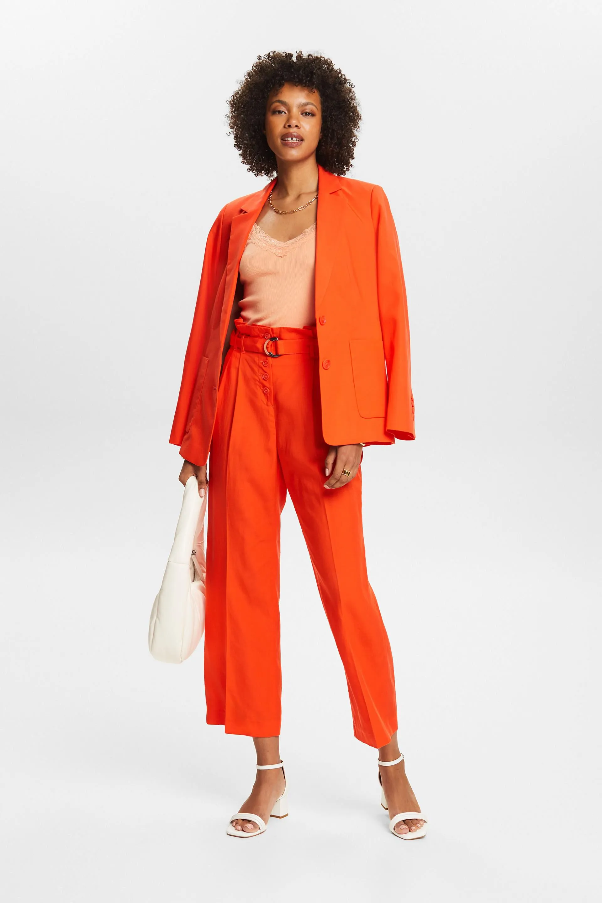 Mix and Match Pantaloni culotte cropped, vita alta