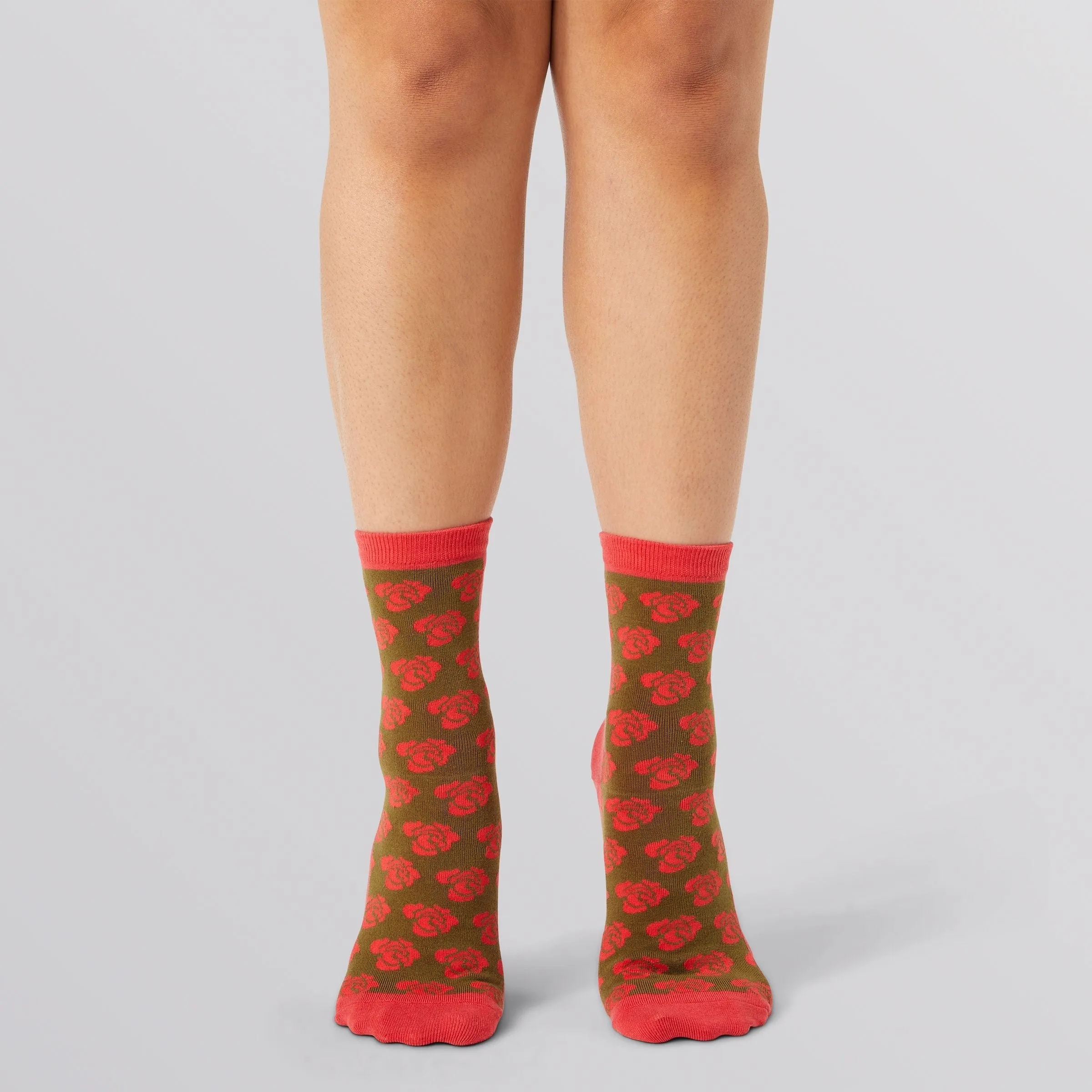 NATURE H CREW SOCK - RED