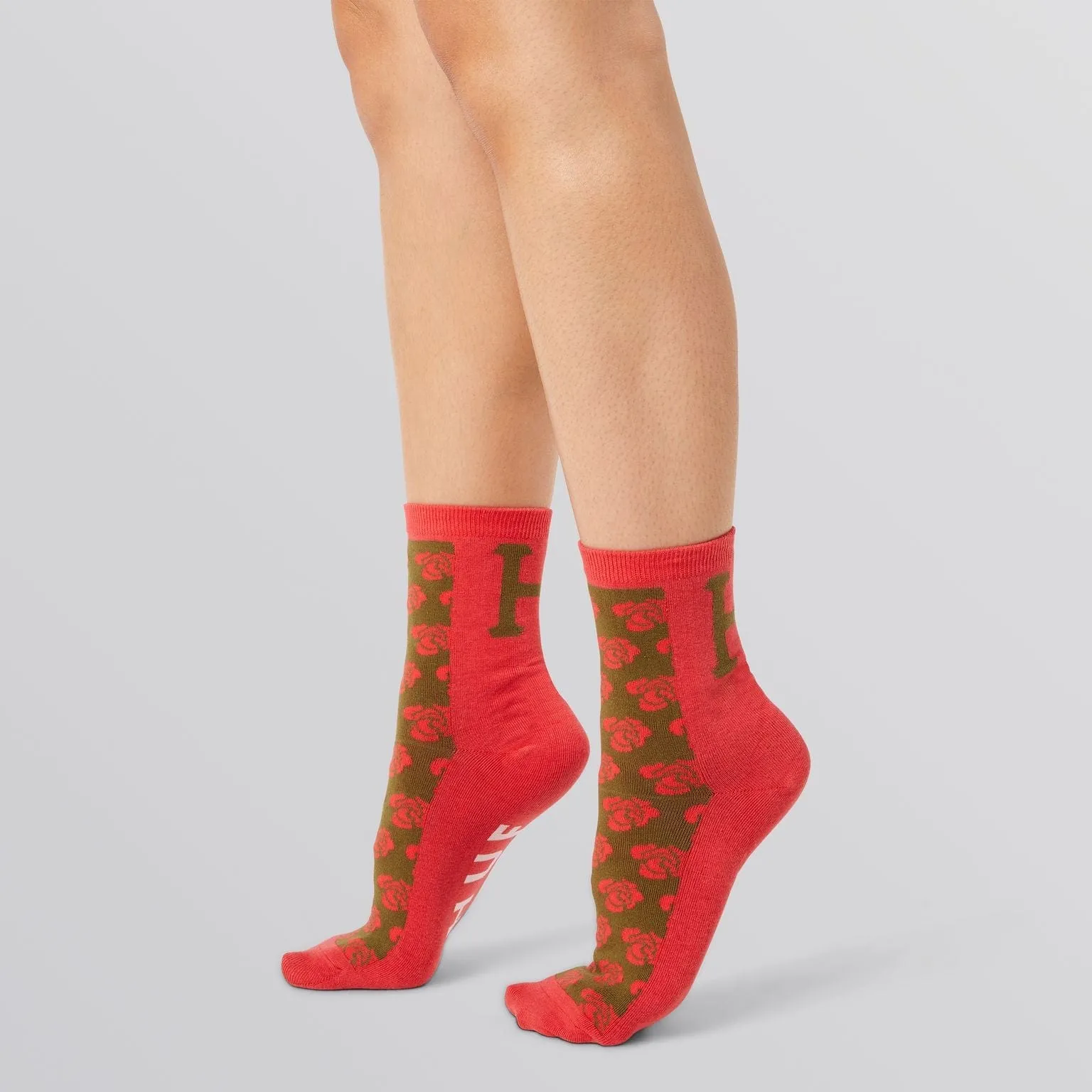 NATURE H CREW SOCK - RED