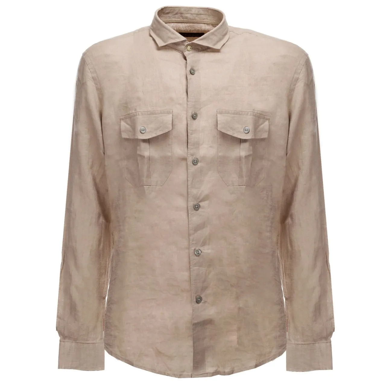 Outfit camicia  in lino beige