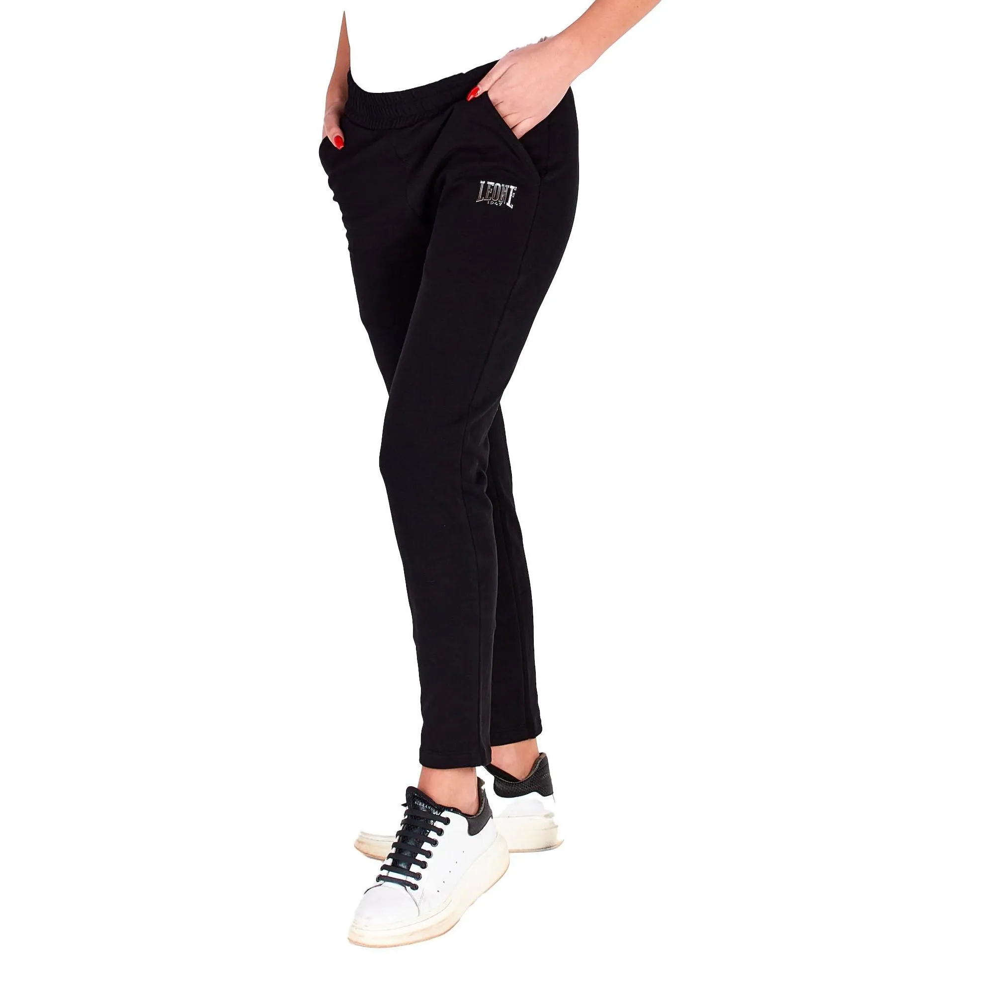Pantalone dritto donna in felpa Basic