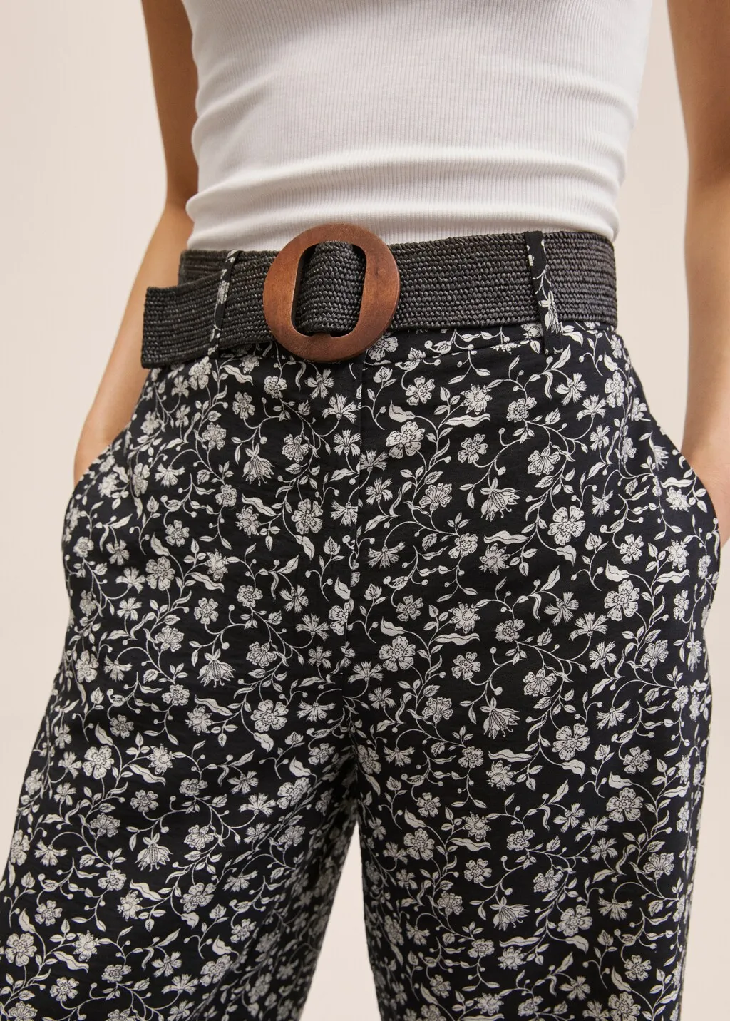 Pantaloni culotte cintura