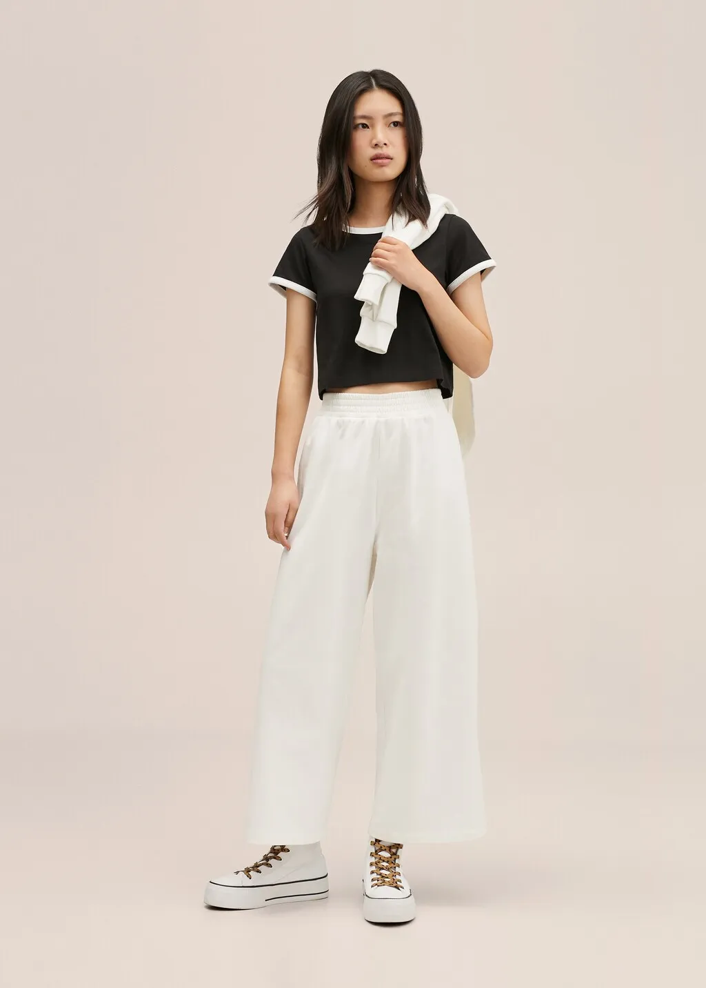 Pantaloni culotte maglia