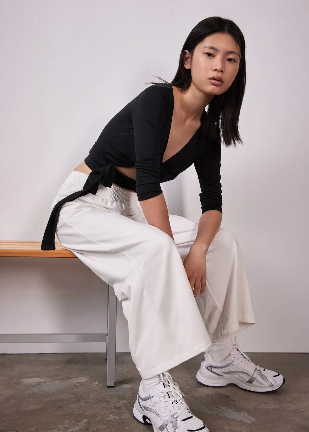 Pantaloni culotte maglia